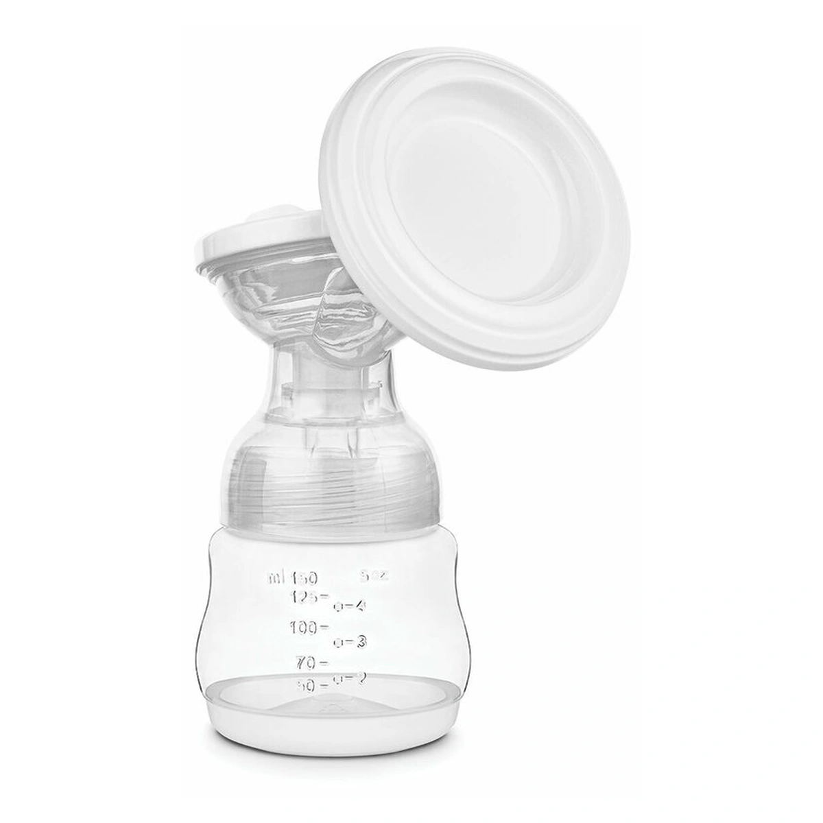 Pompa dubla de san, Lionelo, Electrica, 9 nivele de aspiratie, 5 moduri de masaj, Afisaj LED, Silentioasa, Include 2 recipiente de 150 ml si 2 pungi, cablu usb, Alb/gri [10]