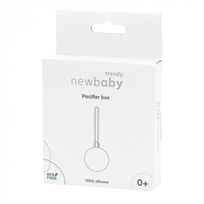 Port suzeta, New Baby, Cu lant, Protejeaza de murdarie, Silicon, Fara BPA, 0 luni+, Brown [3]