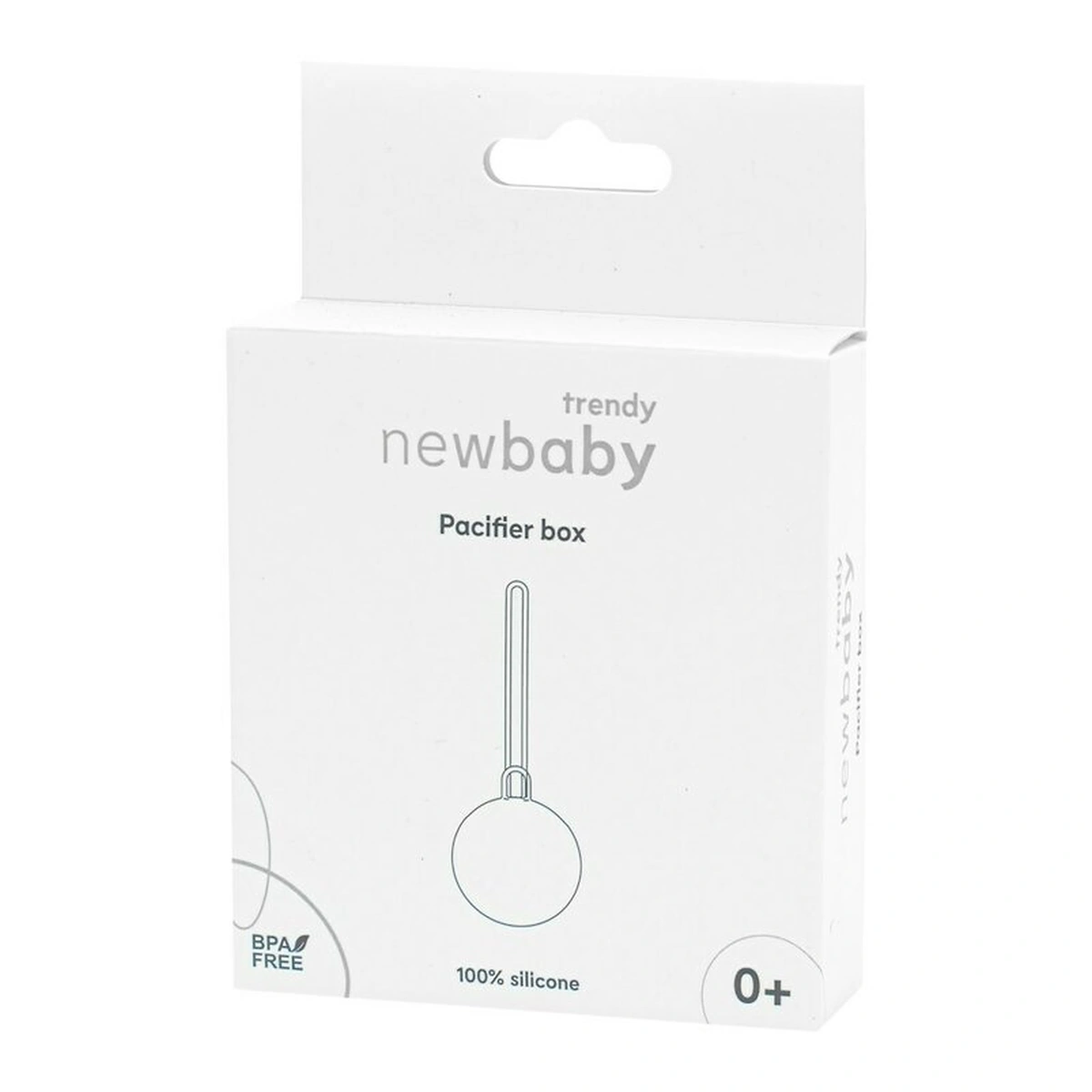 Port suzeta, New Baby, Cu lant, Protejeaza de murdarie, Silicon, Fara BPA, 0 luni+, Brown [3]