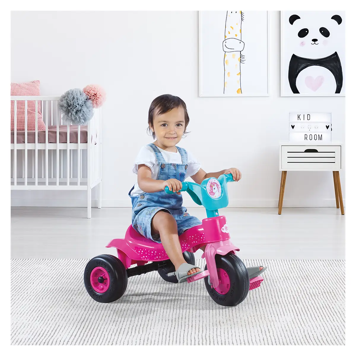 Tricicleta copii DOLU Unicorn 2 ani, 30 kg, roti late [5]