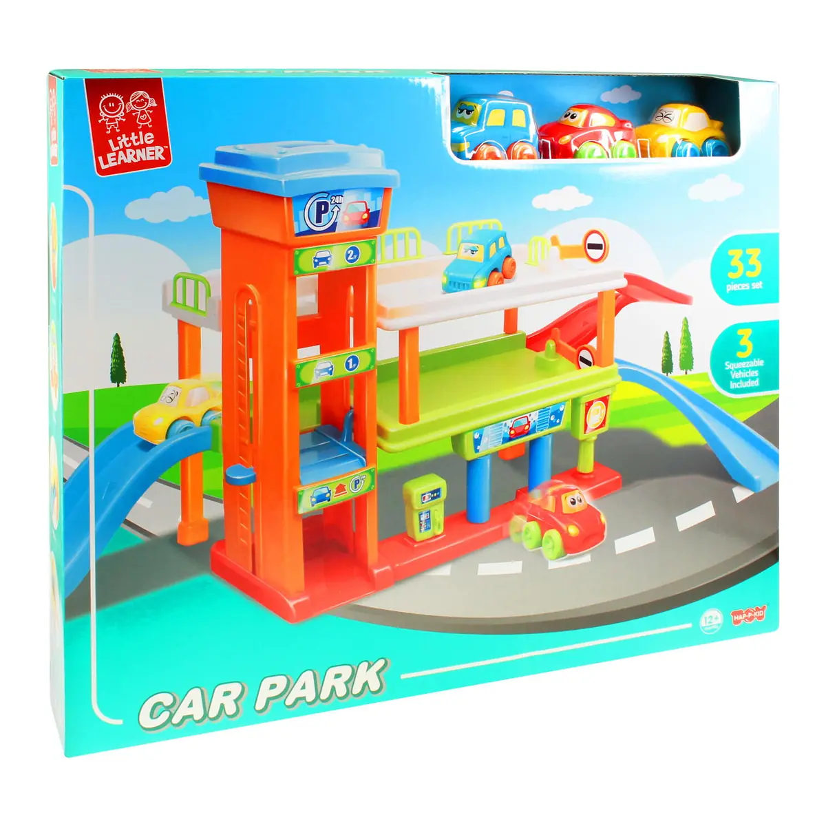 Primul meu garaj interactiv 33 piese, masinute, 12 luni+ [8]