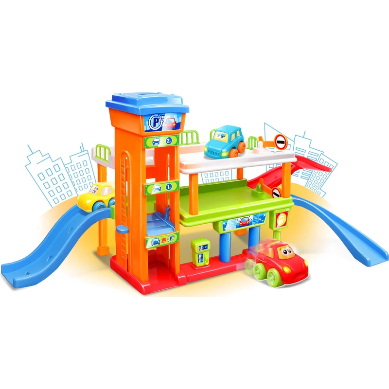 Primul meu garaj interactiv 33 piese, masinute, 12 luni+ [1]