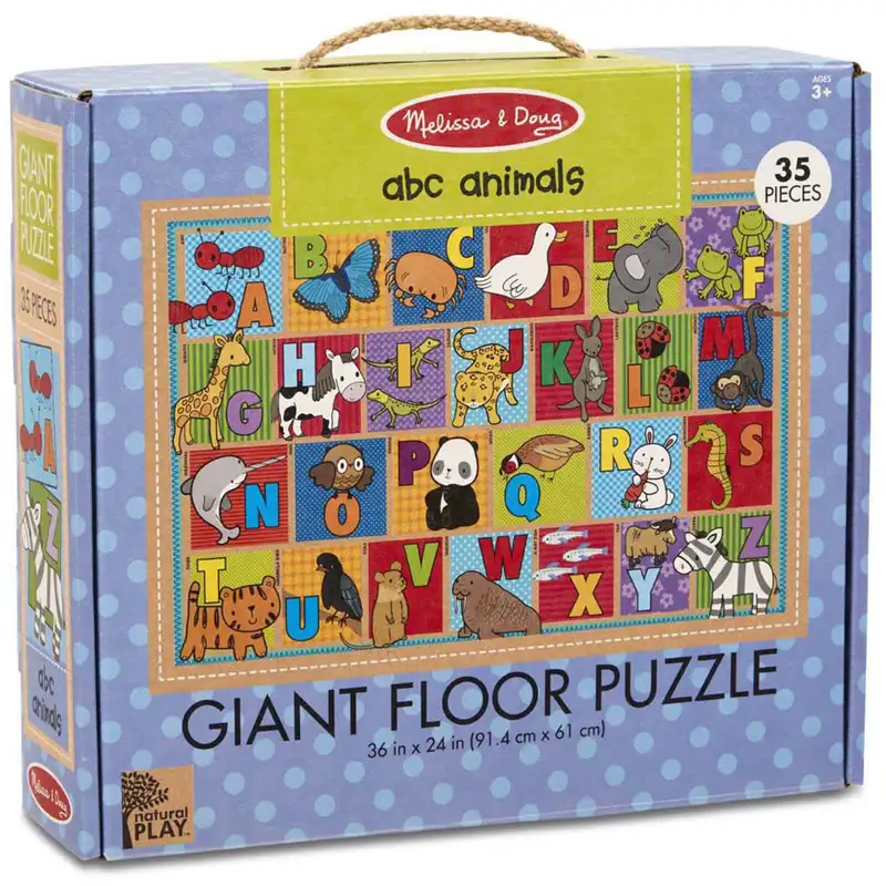 Primul meu puzzle de podea eco Alfabetul Animalelor - Melissa and Doug [3]