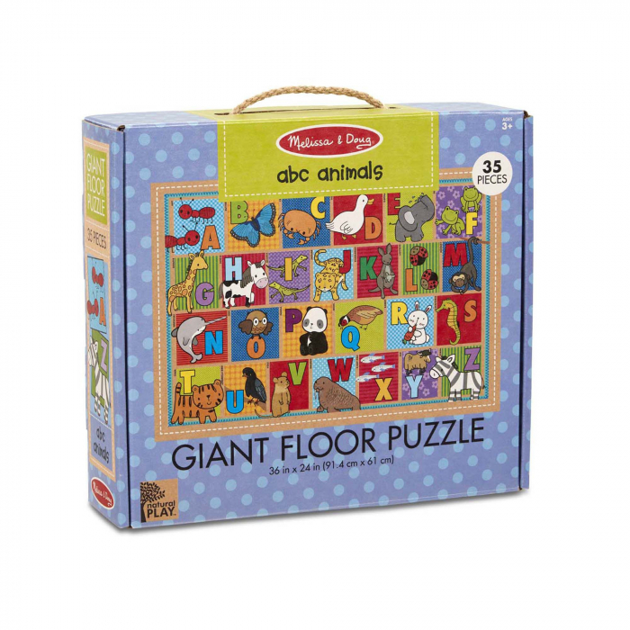 Primul meu puzzle de podea eco Alfabetul Animalelor - Melissa and Doug [3]