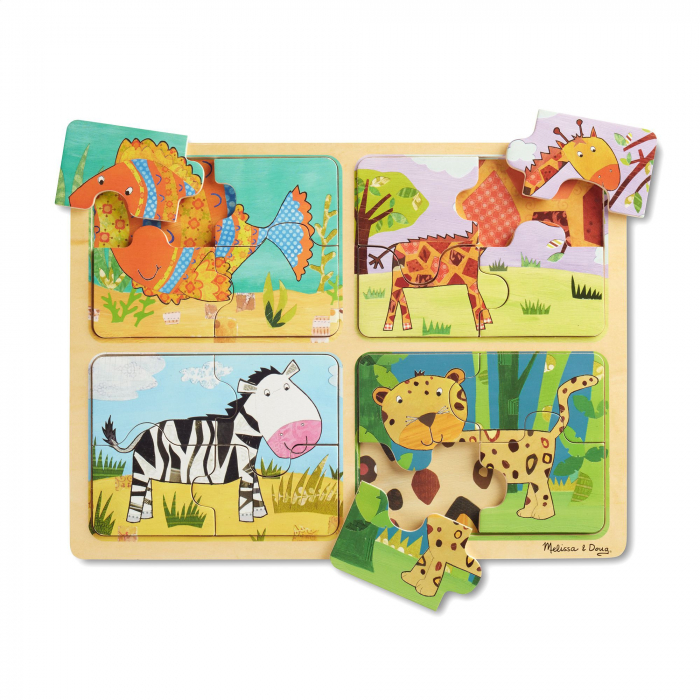Primul meu puzzle eco din lemn Animalele - Melissa & Doug [2]
