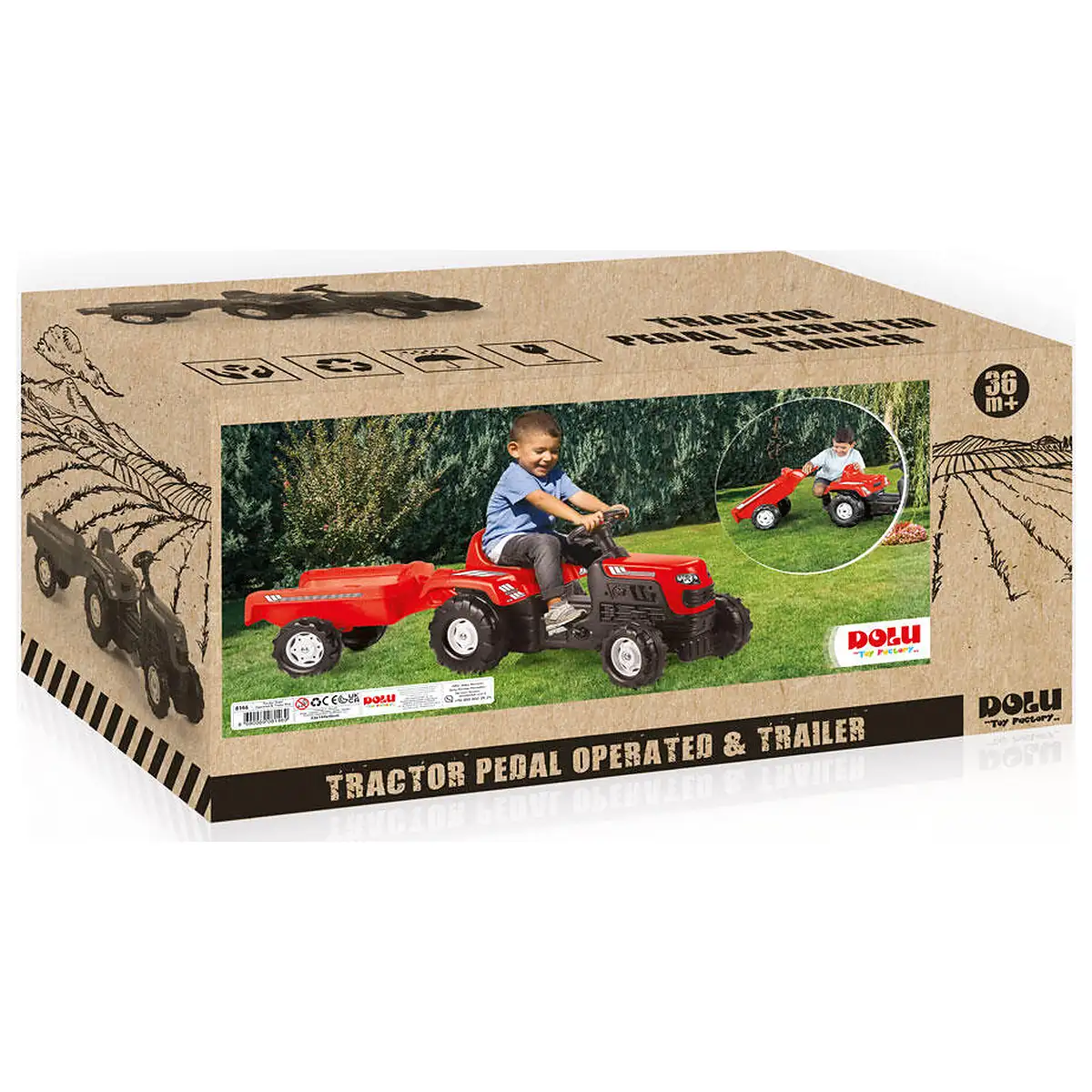 Primul meu tractor cu remorca DOLU 3 ani+ [3]