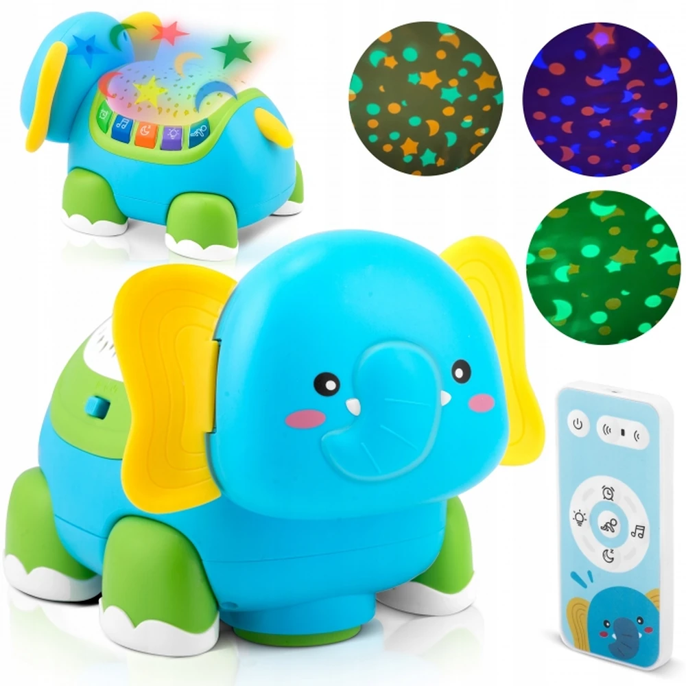 Proiector sub forma de elefant cu telecomanda Ricokids [1]