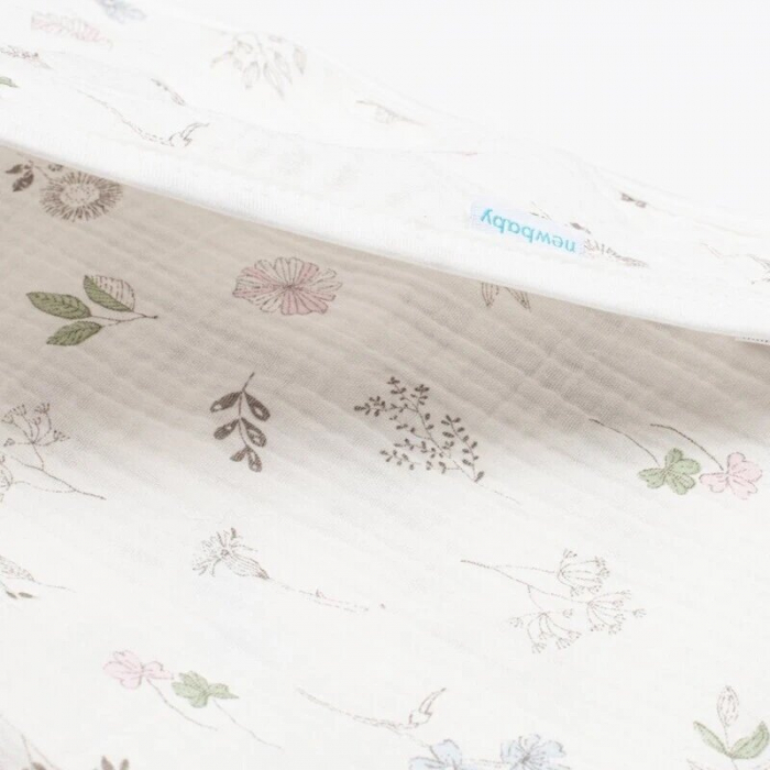 Prosop cu gluga, New Baby, Zoe, Din muselina, 90x90 cm, 0 luni+, Multicolor [3]