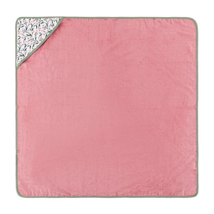 Prosop cu gluga, Petite&Mars, Loulou, 100 x 100 cm, 70% bambus, 30% bumbac, Roz [5]