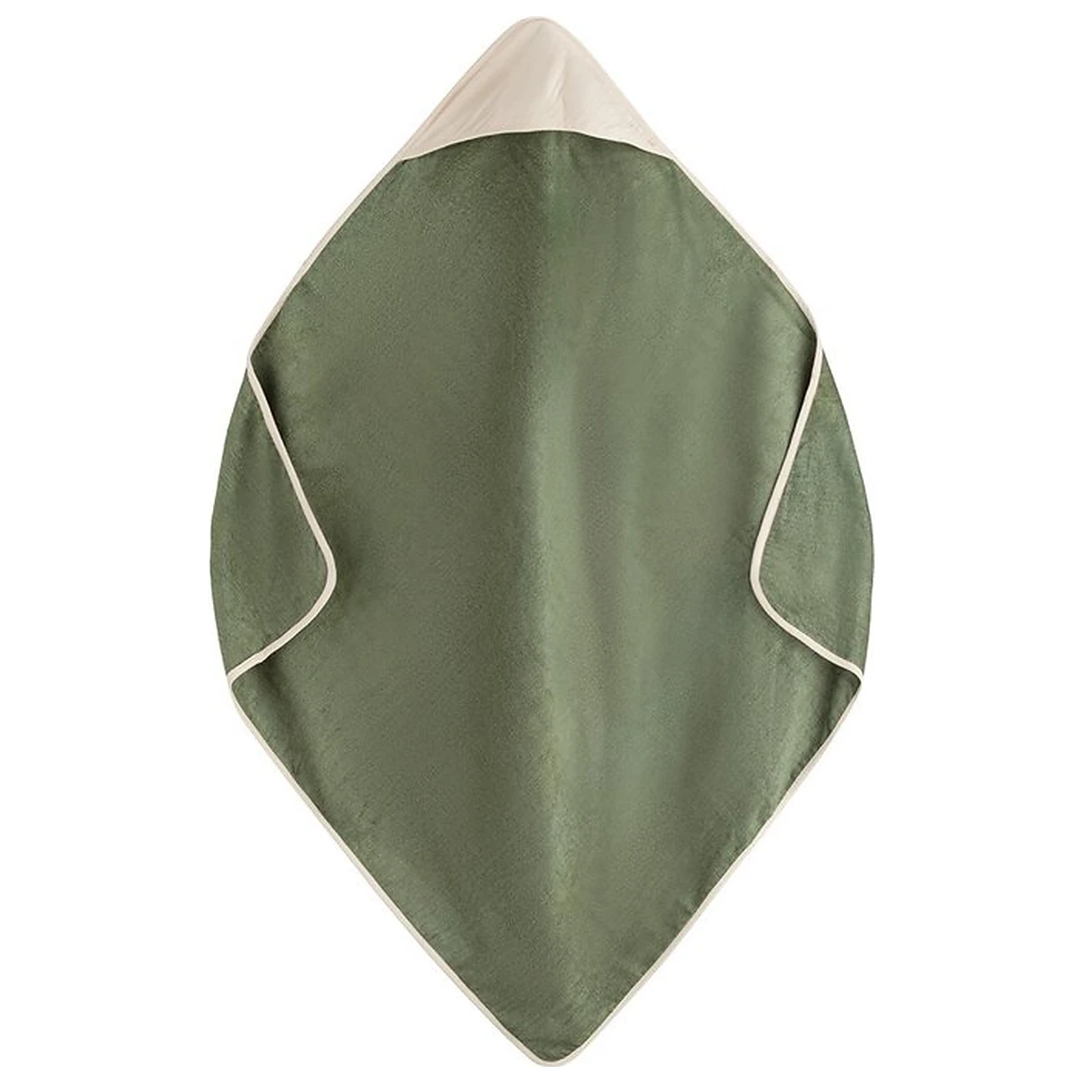 Prosop cu gluga, Petite&Mars, Loulou, 100 x 100 cm, 70% bambus, 30% bumbac, Verde Botanic [3]