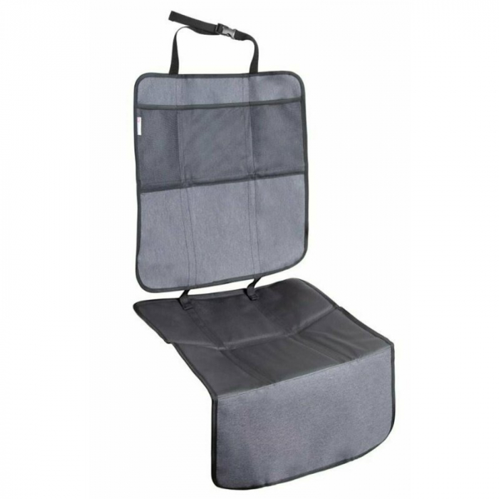 Protectie impermeabila, Petite&Mars, Pentru bancheta auto si spatar, Savior, Gri [2]