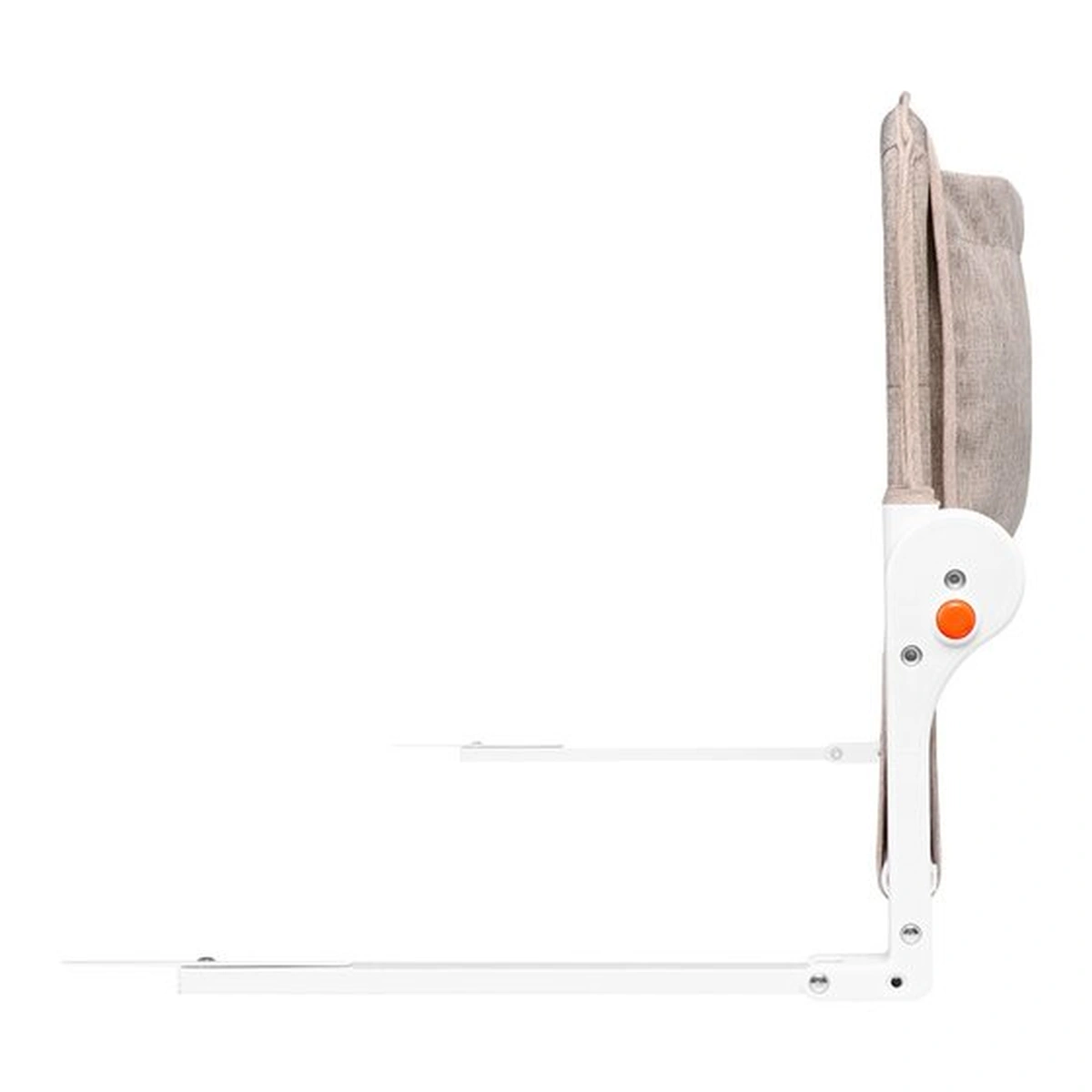 Protectie laterala pat, Lionelo, Eva, Cu buzunar accesorii, 150x35 cm, Bej [9]