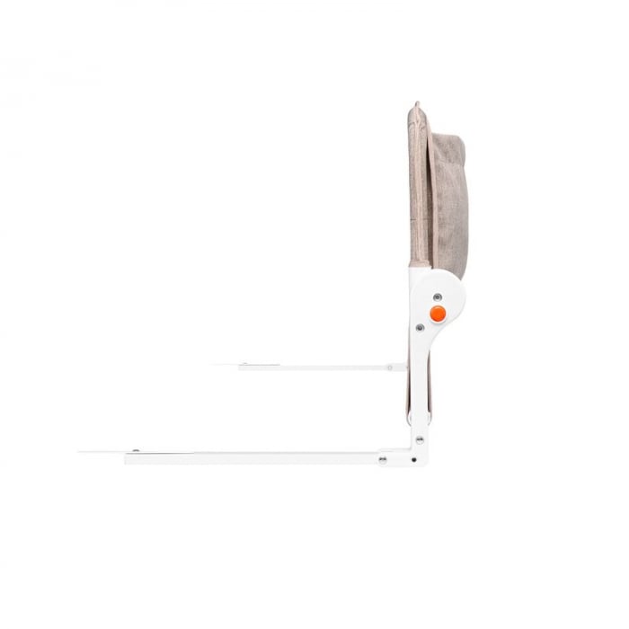Protectie laterala pat, Lionelo, Eva, Cu buzunar accesorii, 150x35 cm, Bej [8]