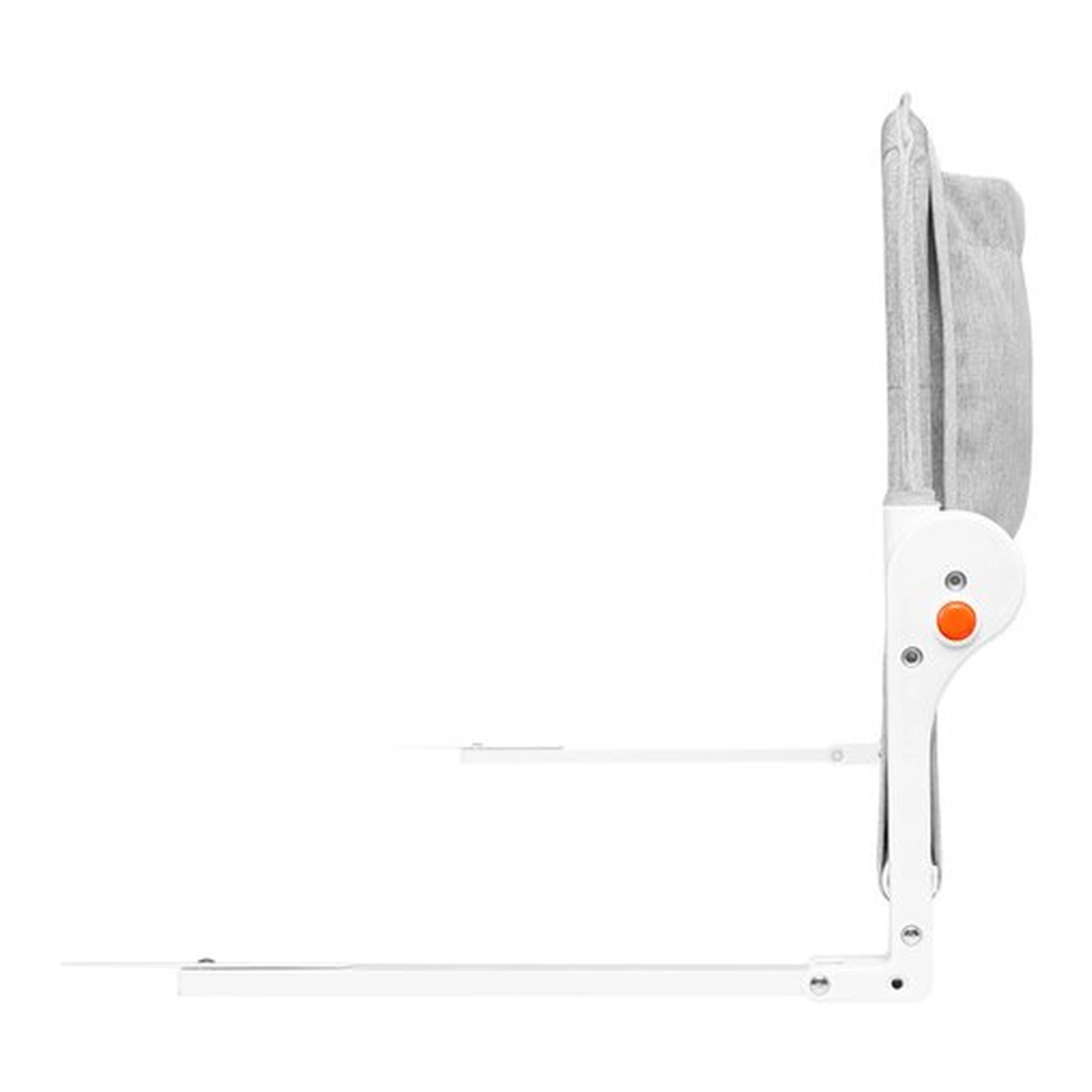 Protectie laterala pat, Lionelo, Eva, Cu buzunar accesorii, 150x35 cm, Gri [9]