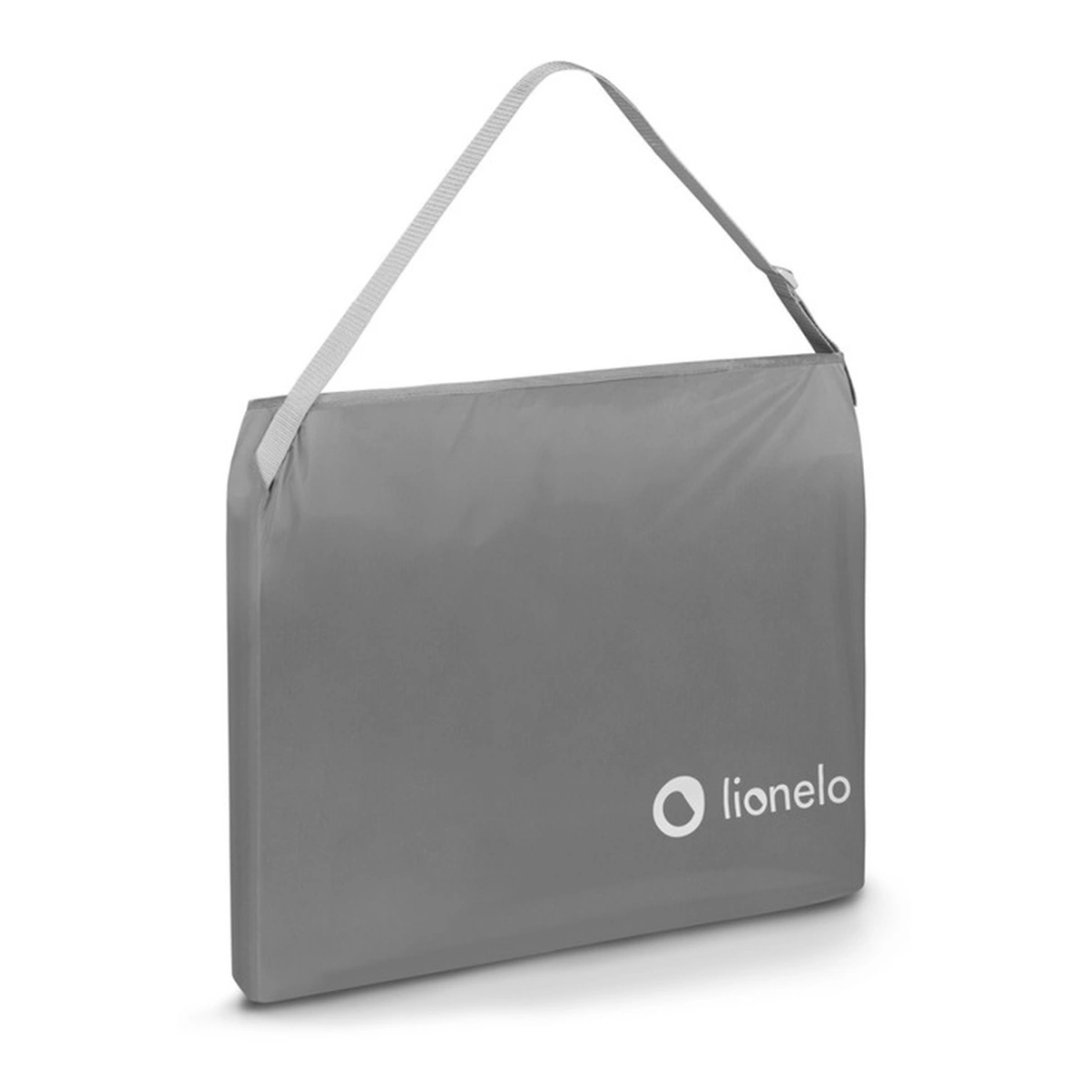 Protectie laterala pat, Lionelo, Lora, Pliabila, Sistem de blocare StandSafe, 105 x 45 cm, Gri [14]