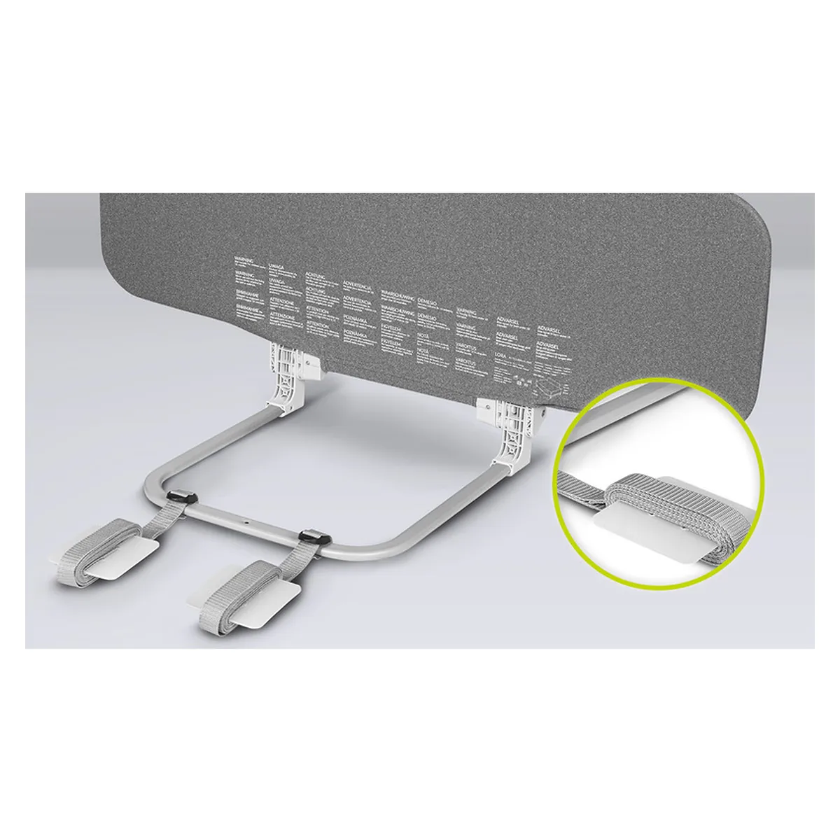 Protectie laterala pat, Lionelo, Lora, Pliabila, Sistem de blocare StandSafe, 105 x 45 cm, Gri [5]