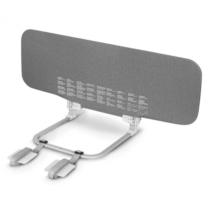 Protectie laterala pat, Lionelo, Lora, Pliabila, Sistem de blocare StandSafe, 105 x 45 cm, Gri [11]