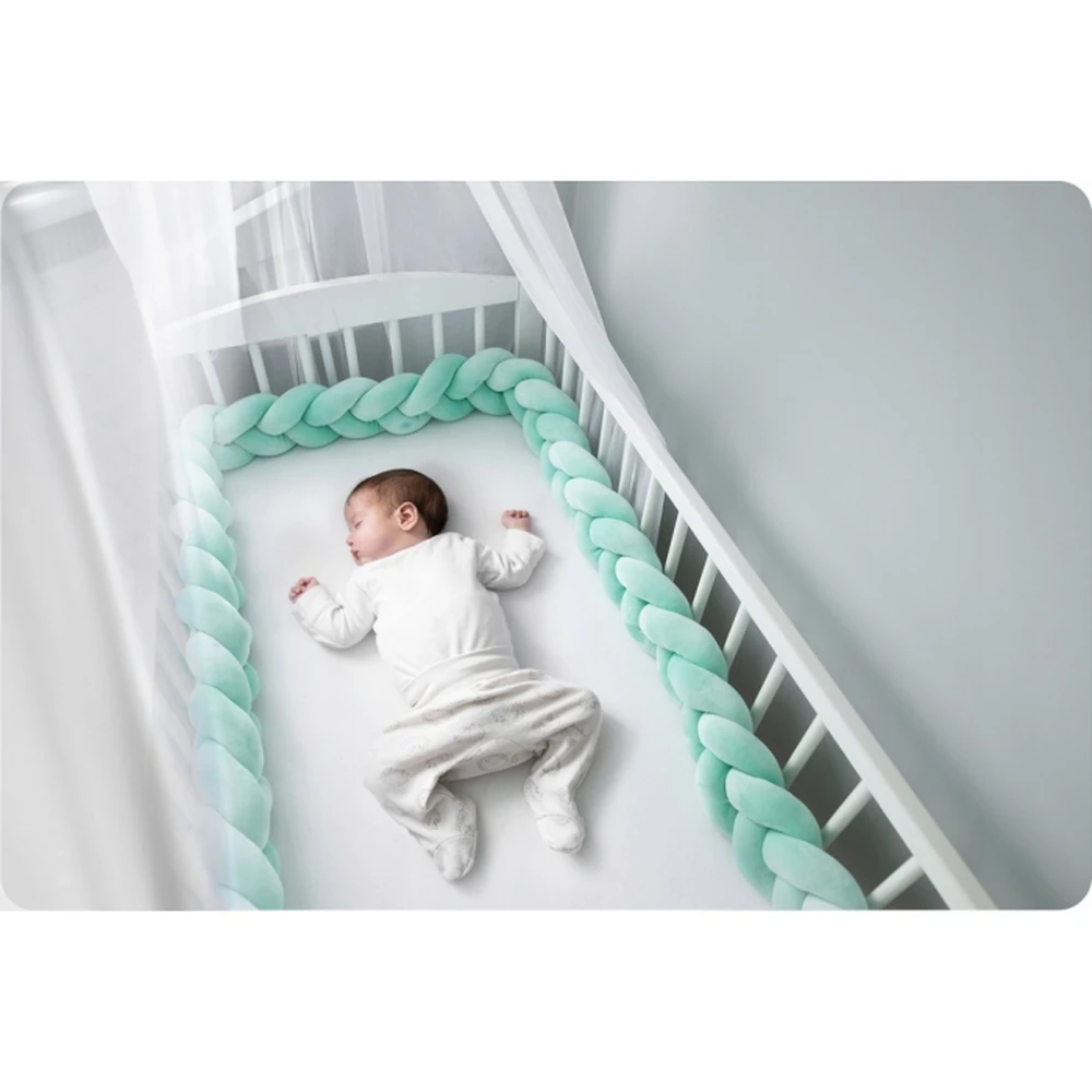 Protectie Laterala Pentru Patut, Impletita, 3 M, Ricokids - Mint [3]