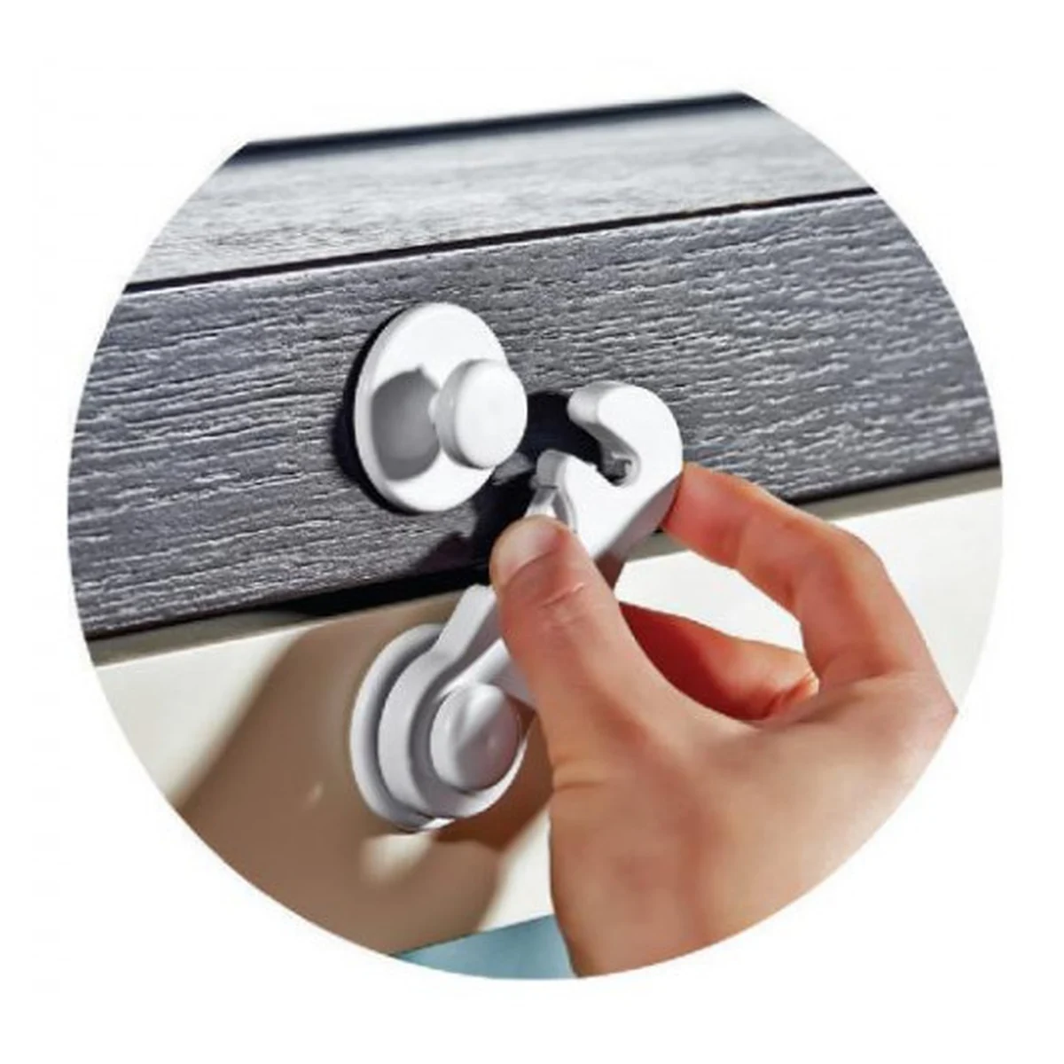 Protectie pentru dulapuri si sertare Alb BabyJem [4]