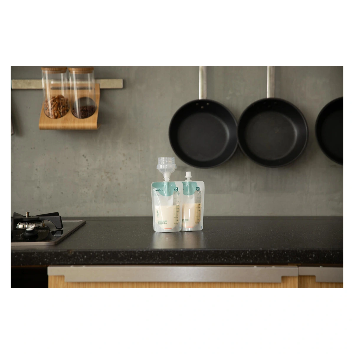 Pungi colectare lapte cu conectare directa (10 pungi, conector inclus) [6]