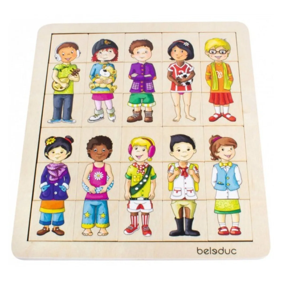 Puzzle amesteca si potriveste Copiii lumii - Beleduc [3]