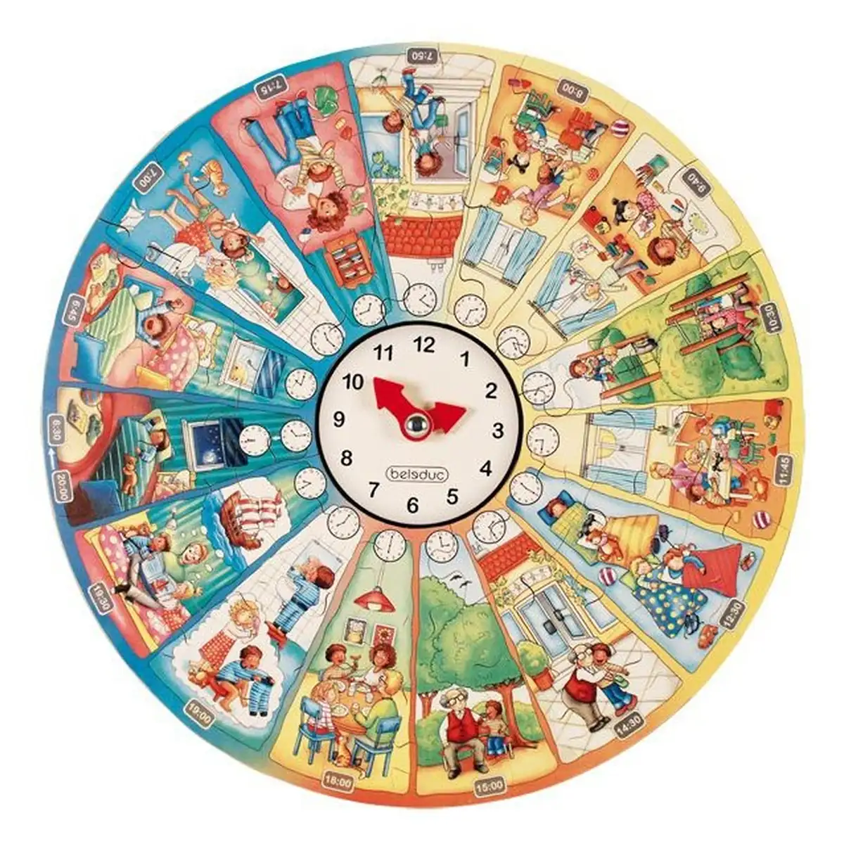 Puzzle circular Invata ceasul Beleduc [4]