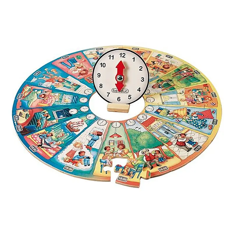 Puzzle circular Invata ceasul Beleduc [3]