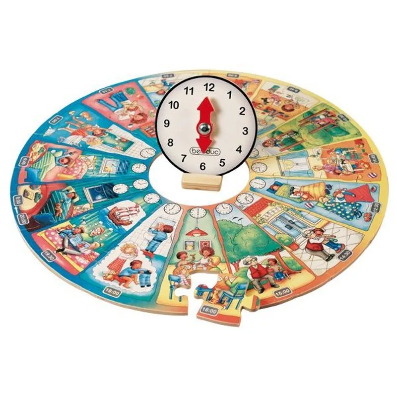 Puzzle circular Invata ceasul Beleduc [3]