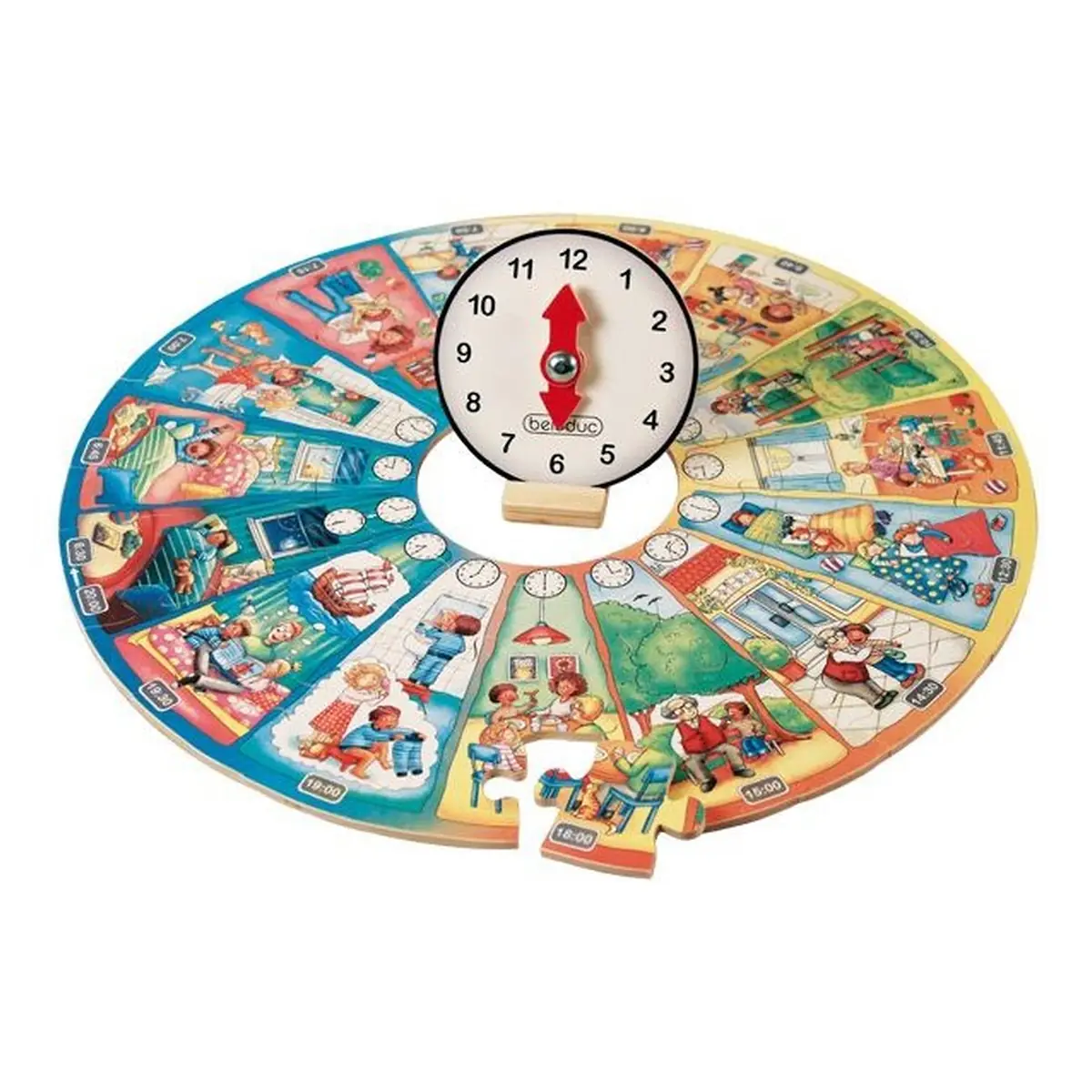 Puzzle circular Invata ceasul Beleduc [3]