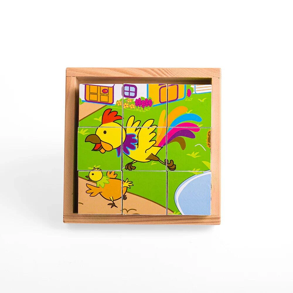 Puzzle cubic - animale domestice de la BIGJIGS Toys [7]