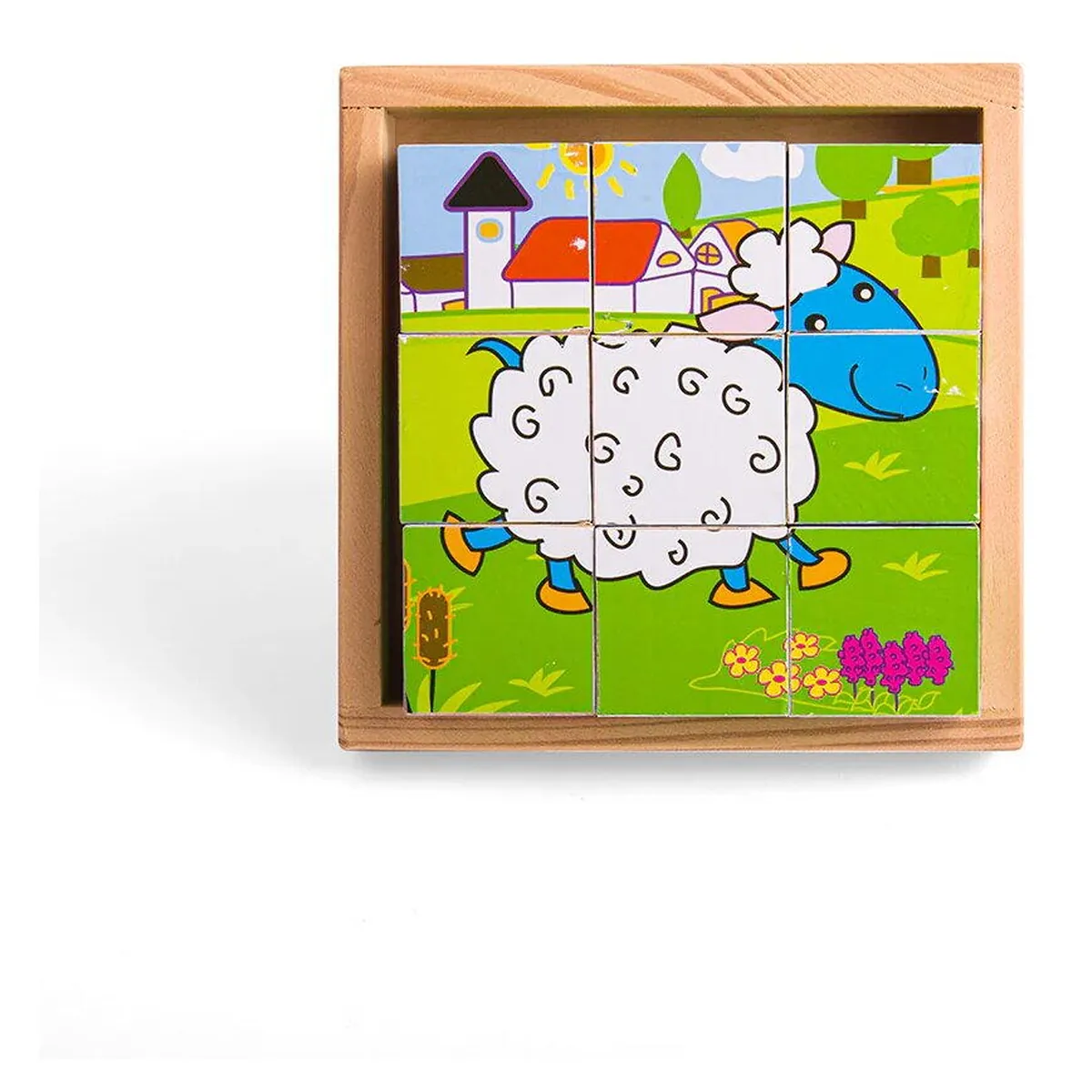 Puzzle cubic - animale domestice de la BIGJIGS Toys [6]