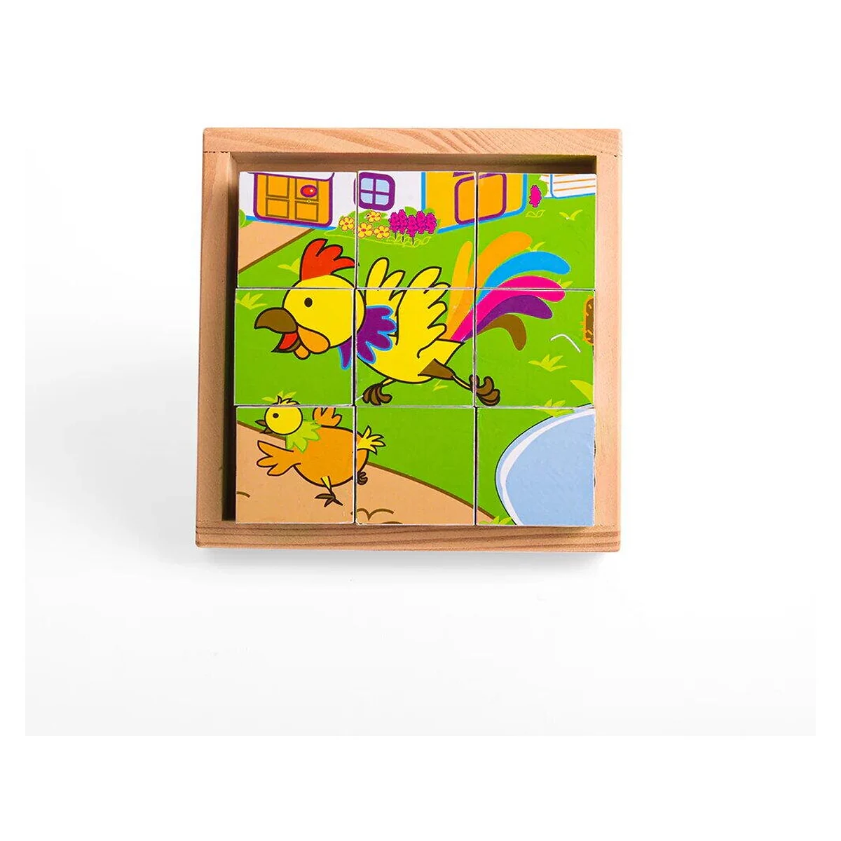 Puzzle cubic - animale domestice de la BIGJIGS Toys [7]