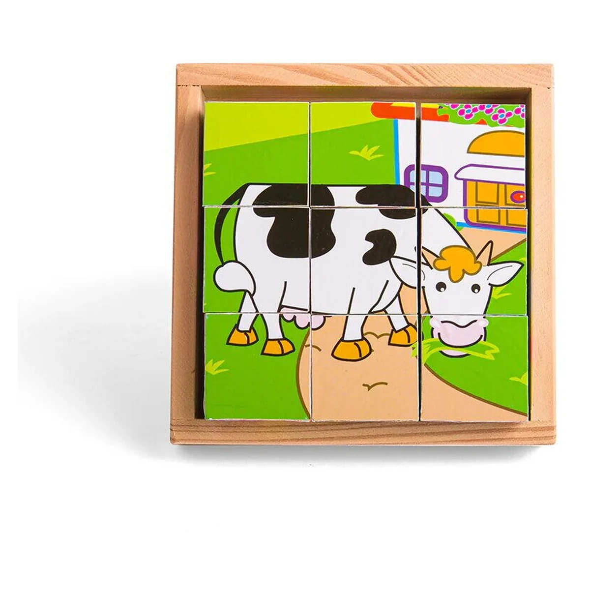 Puzzle cubic - animale domestice de la BIGJIGS Toys [5]