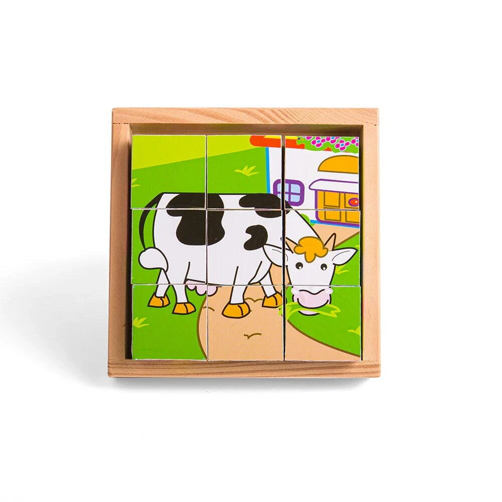 Puzzle cubic - animale domestice de la BIGJIGS Toys [5]
