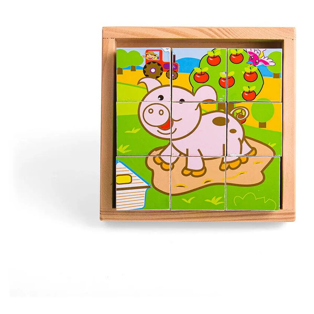 Puzzle cubic - animale domestice de la BIGJIGS Toys [2]