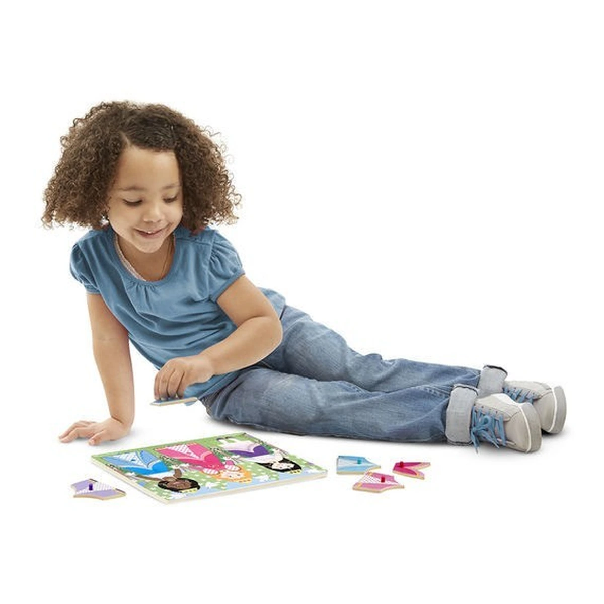 Puzzle din lemn Imbraca Printese [3]