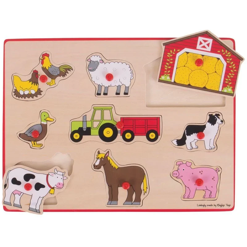 Puzzle din lemn incastru - Ferma [3]