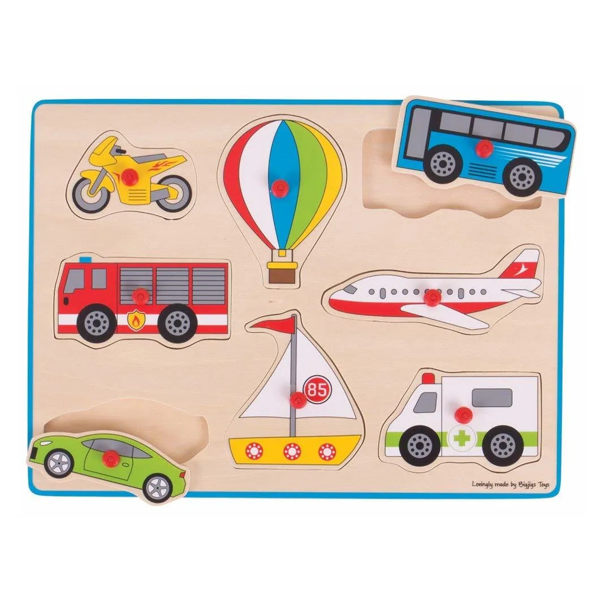 Puzzle din lemn incastru - Vehicule [4]
