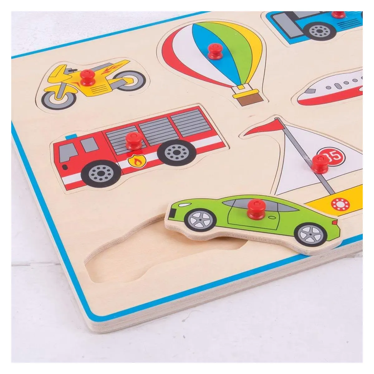 Puzzle din lemn incastru - Vehicule [2]