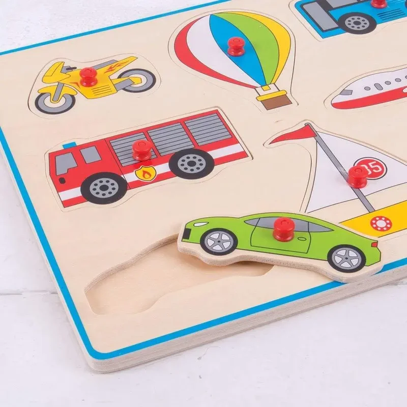Puzzle din lemn incastru - Vehicule [2]