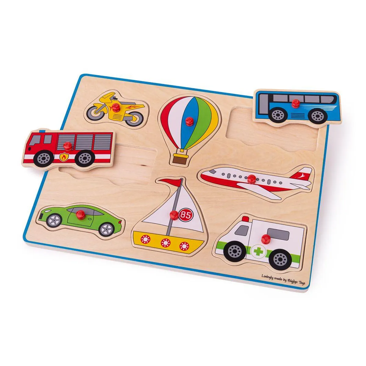 Puzzle din lemn incastru - Vehicule [3]