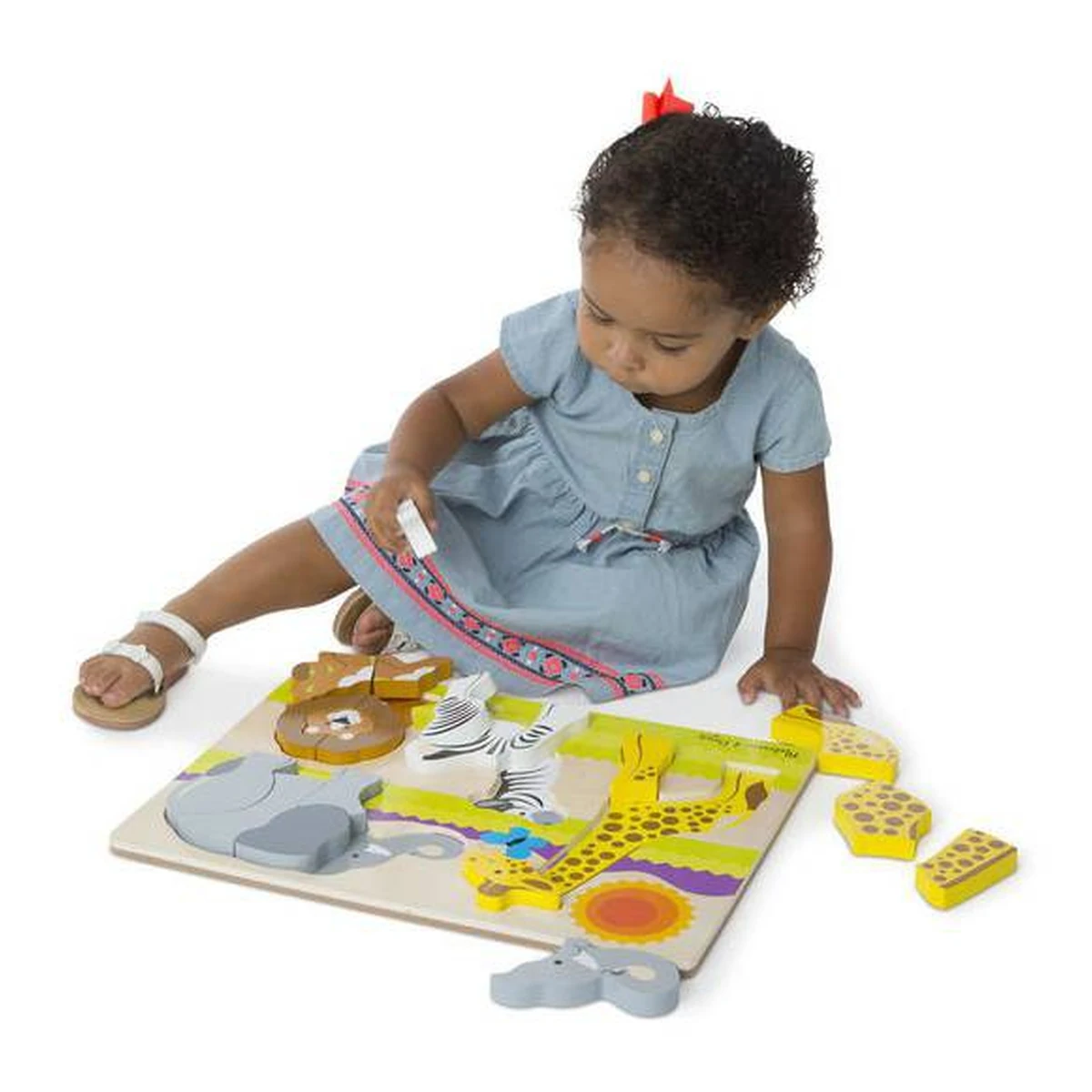 Puzzle din lemn Jumbo Safari Melissa and Doug [5]