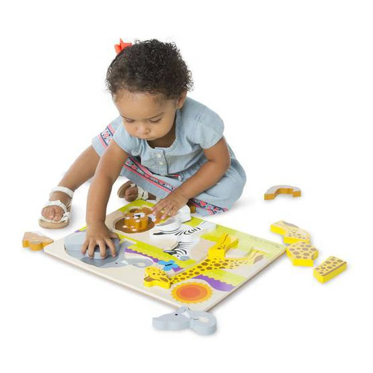 Puzzle din lemn Jumbo Safari Melissa and Doug [6]