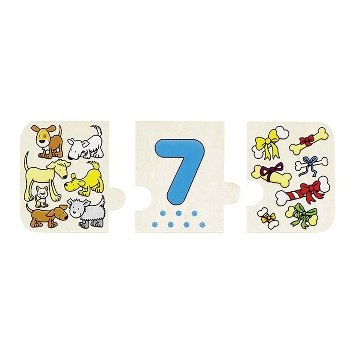 Puzzle lemn cu autocorectie invata Numerele [2]