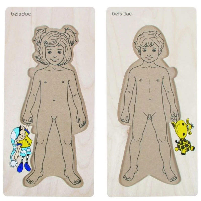 Puzzle lemn Imbracam copiii Beleduc [3]