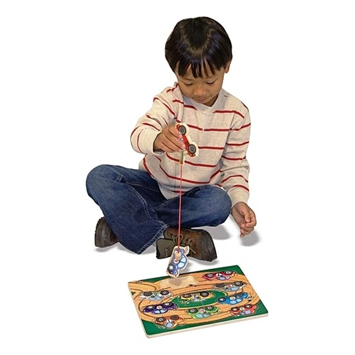 Puzzle lemn magnetic Remorcherul Melissa and Doug [2]