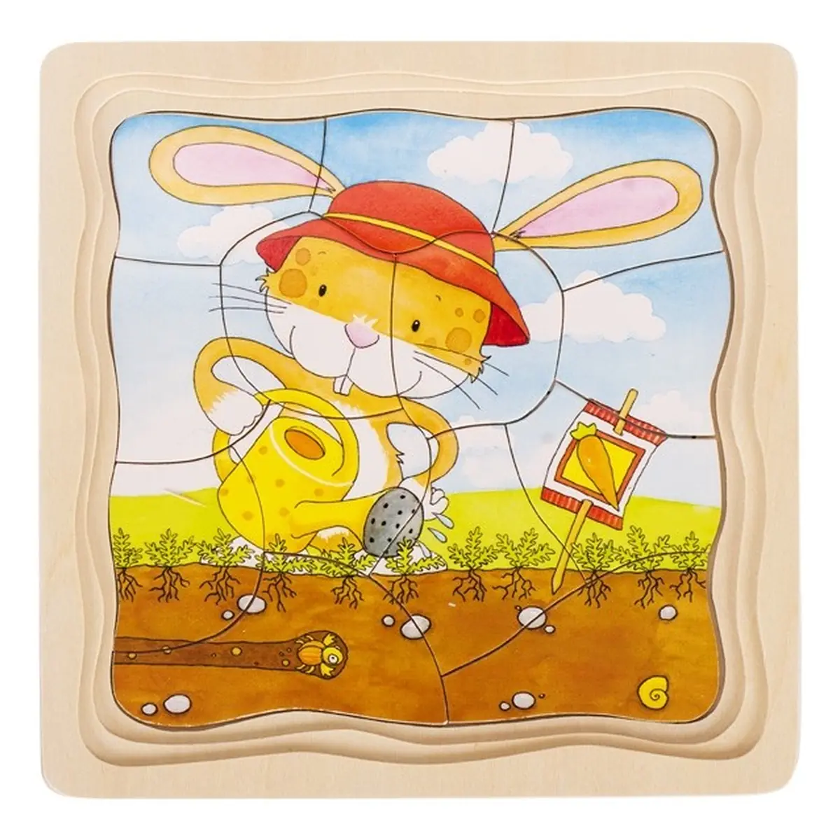 Puzzle stratificat Gradina iepurasilor [3]