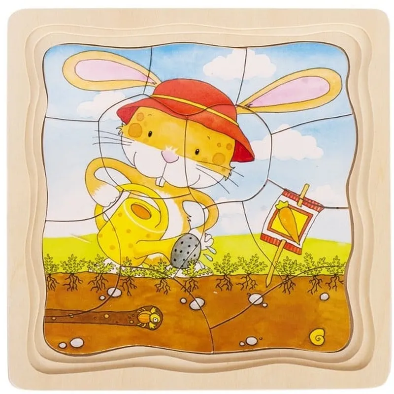 Puzzle stratificat Gradina iepurasilor [3]