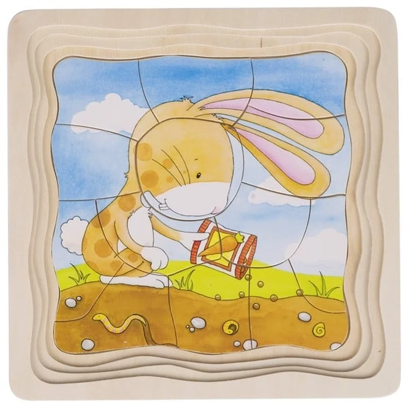 Puzzle stratificat Gradina iepurasilor [2]