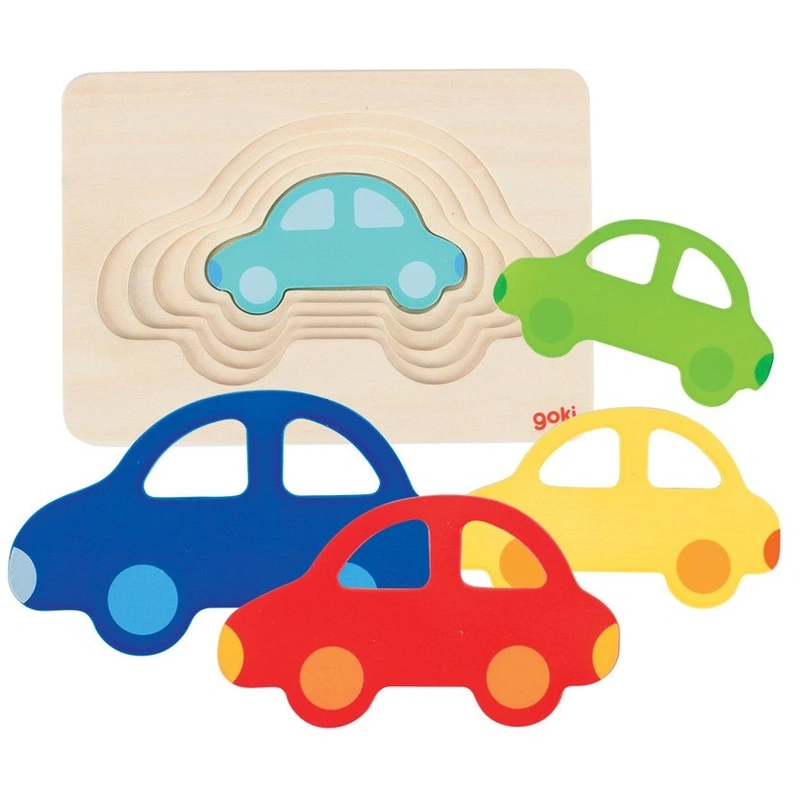 Puzzle stratificat Masinute colorate [1]
